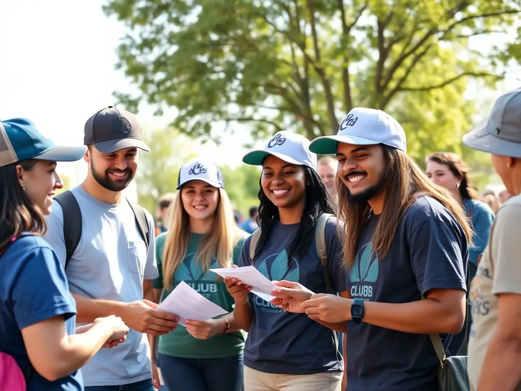 A heartwarming image of Club Pro Team Sport De Grenoble members participating in a community outreach event, demonstrating the club's commitment to giving back and engaging with the local community.
